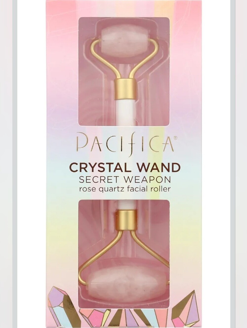Pacifica Rose Quartz Crystal Wand Facial Roller